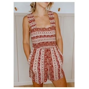 American Eagle Floral Romper